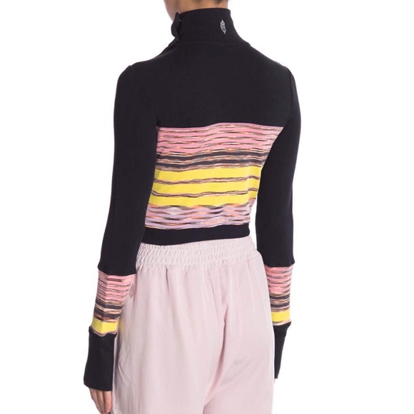 NEW! FREE PEOPLE Cropped Striped Top - Picture 2 of 7